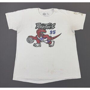 Octobers Very Own OVO NBA Toronto Raptors Drake Night Basketball White Tee Promo